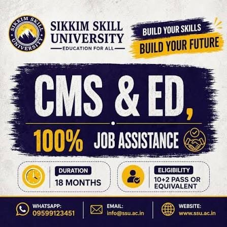 Sikkim Skill University CMS and ED programme